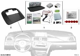 BMW HEAD-UP SCREEN FOR INTEGRATED NAV. diagram for BMW X1 F48 20dX