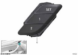 BUTTON FOR SEAT MEMORY diagram for BMW X3 G08 30iX