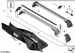 ROOF RACK diagram for BMW 6 Series G32 GT 620d