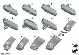 INTERIOR MIRROR diagram for BMW 3 Series F30 LCI 320dX