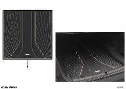 CARGO AREA FITTED FLOOR MAT EXCLUSIVE diagram for BMW 5 Series G38 530LiX