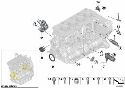 ENGINE BLOCK MOUNTING PARTS