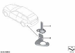 SEP.COMPONENTS ANTENNA F.VEH.F.OFFIC.USE diagram for BMW 3 Series E91 335d