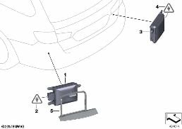LANE-CHANGE WARNING diagram for BMW 5 Series F11 535i
