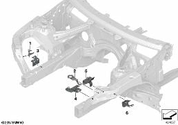 FRONT BODY BRACKET diagram for BMW X4 G02 30dX