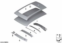 ROOF diagram for BMW X4 G02 30dX