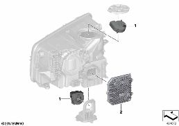 pièces électroniques projecteurs diagram for BMW Rolls-Royce Cullinan RR31 Cullinan