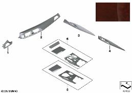 INDIVIDUAL WOOD PLUM BROWN diagram for BMW 5 Series G30 530dX