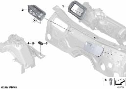 AIR-INLET DUCT, ENGINE COMPARTMENT diagram for BMW X3 G01 20i