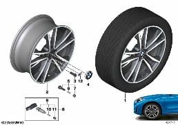 BMW LA WHEEL M DOUBLE SPOKE 715M - 19