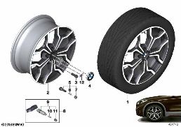 BMW LA WHEEL M DOUBLE SPOKE 722M - 19
