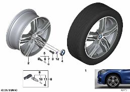 BMW LM WHEEL M DOUBLE SPOKE 570M- 18