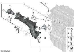 INTAKE MANIFOLD AGR WITH FLAP CONTROL