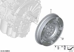 Volans/doppia massa volans diagram for BMW X1L U12 X1 20Li
