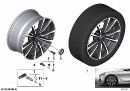BMW LIGHT-ALLOY WHEEL V-SPOKE 685 - 19