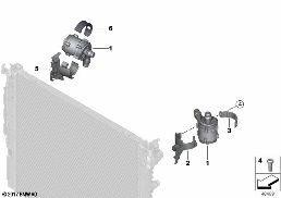 Elektrische Wasserpumpe / Befestigung diagram for BMW 5 Series F90 M5 M5