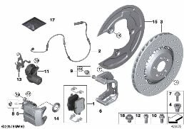 REAR BRAKE / BRAKE PAD / WEAR SENSOR