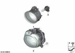 FOG LIGHTS diagram for BMW X2 F39 20dX