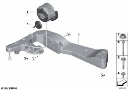 GEARBOX SUSPENSION diagram for BMW X3 G01 20iX