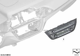 RADIO AND CLIMATE CONTROL PANEL diagram for BMW X3 G01 20i