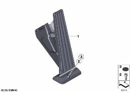 ACCELERATION/ACCELERATOR PEDAL MODULE diagram for BMW X3 G01 20i