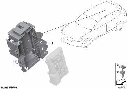EQUIPMENT MODULE, LUGGAGE COMPARTMENT diagram for BMW X3 G08 30iX