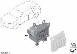 CONTROL UNIT BRACKET PCU / BCU diagram for BMW X3 G08 30iX