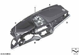 INDIVIDUAL OPTION DASHBOARD SENSATEC diagram for BMW 5 Series G30 530dX