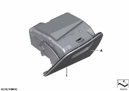 INDIVIDUAL FOLDING COMPARTMENT, LEATHER diagram for BMW 5 Series G30 530dX