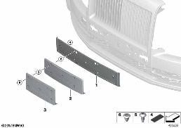 Bekleding sierelementen voor diagram for BMW Rolls-Royce Cullinan RR31 Cullinan