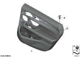 Revetement de porte, arriere diagram for BMW 6 Series G32 GT 630i