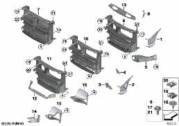 ท่ออากาศ diagram for BMW X5 F15 35iX