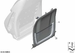 SEAT, FRONT, BACKREST TRIM COVERS diagram for BMW 3 Series G28 Sedan 320Li