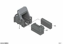 CONNECTOR HOUSING IN HEADLAMP diagram for BMW 4 Series F32 LCI 420i