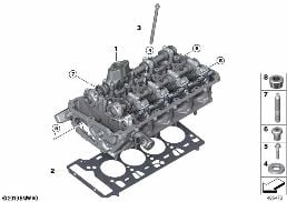 Silindir kapağı diagram for BMW 5 Series F90 M5 LCI M5 CS
