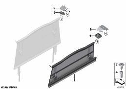 PARTITION NET / SIGHT GUARD, CARGO AREA diagram for BMW X3 G01 30i