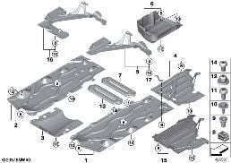 Osłona podwozia diagram for BMW MINI F56 One