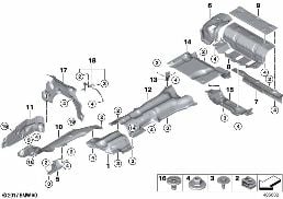 HEAT INSULATION diagram for BMW 5 Series G30 LCI 530d