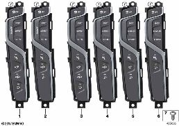 Unité de commande console centrale diagram for BMW 6 Series G32 GT 640i
