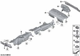 Isı yalıtımı diagram for BMW MINI Clubman F54 One