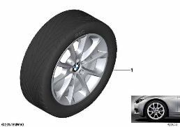 BMW LA WHEEL V-SPOKE 398 - 18'' diagram for BMW 4 Series F33 425d