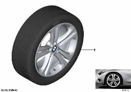 BMW LA WHEEL DOUBLE SPOKE 401 - 19'' diagram for BMW 4 Series F33 425d