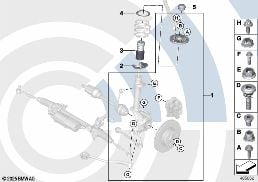 REPAIR KIT FOR SUPPORT BEARING diagram for BMW X3 F25 35iX