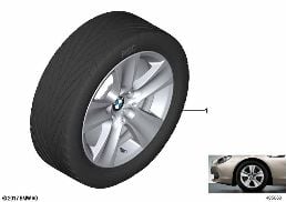 BMW LA WHEEL STAR SPOKE 327 - 17'' diagram for BMW 5 Series F10 LCI 535i