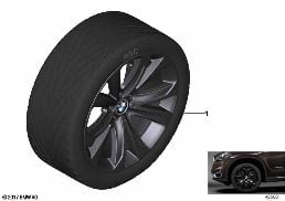 BMW LA WHEEL STAR SPOKE 491 - 20'' diagram for BMW X5 F15 25d