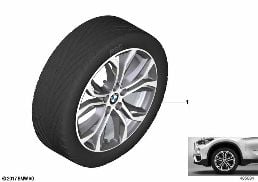 BMW LA WHEEL Y-SPOKE 566 - 18'' diagram for BMW X1 F48 20dX