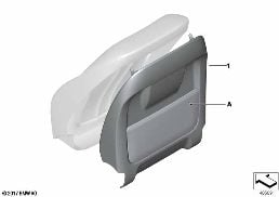 INDIV.REAR PANEL, SEAT, LEATHER diagram for BMW 5 Series G30 530dX