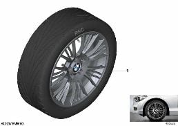 BMW LA WHEEL RADIAL SPOKE 388 - 18'' diagram for BMW 1 Series F21 LCI 118i