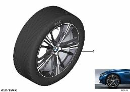 BMW LA WHEEL STAR SPOKE 660 - 20'' diagram for BMW 4 Series F33 425d