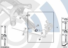 リペア セット ボール ジョイント diagram for BMW X3 F25 20dX
